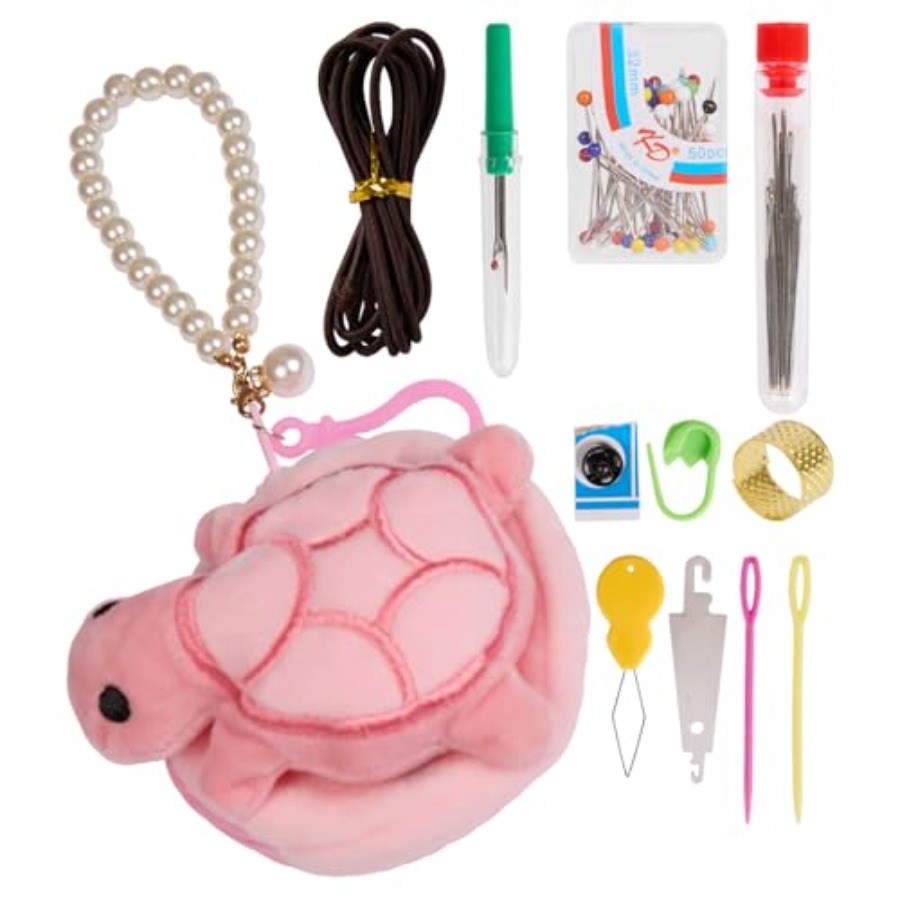 Sewing Pin Cushion - Nadelkissen in Schildkrötenform mit Näh-Aufbewahrungstasche und