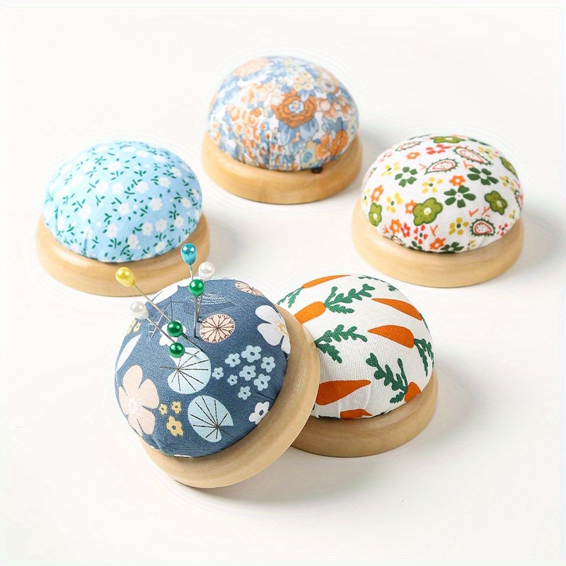 Sewing Pin Cushion - 1Pc Ramdon Farbe Holz Stehen Tuch