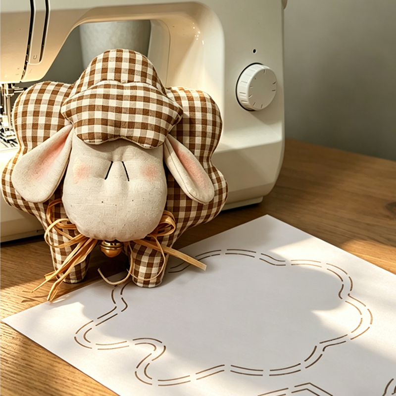 Sewing Necessities - YOMDID 1 Stück niedliche kleine Schaf-Anhänger-Patchwork-Quiltvorlage,