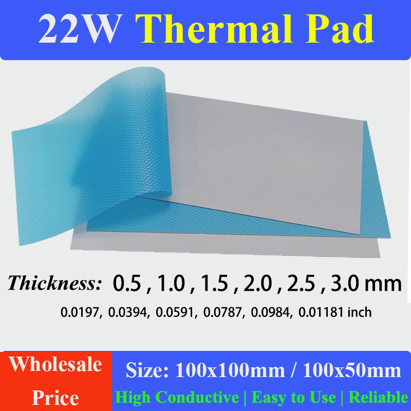 Fabric Softener Sheet - 22W/mk 100x100mm Weiche Wärmeleitpads 0,5mm 1,0mm