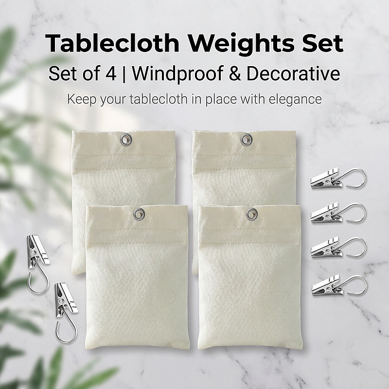 Fabric Weight Set - Heißer Verkauf: 4er-Set schwere Stoff-Tischdeckengewichte mit