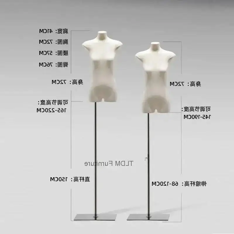 Dress Form Mannequin - Weibliche Schaufensterpuppe für Kleidung, koreanische Kleiderform