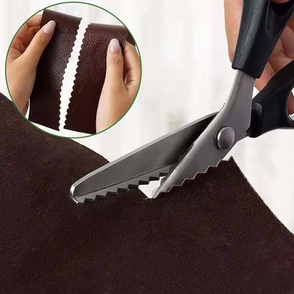 Sewing Zigzag - Zackenschere aus Edelstahl, Zickzack-Schere, dreieckige Zähne