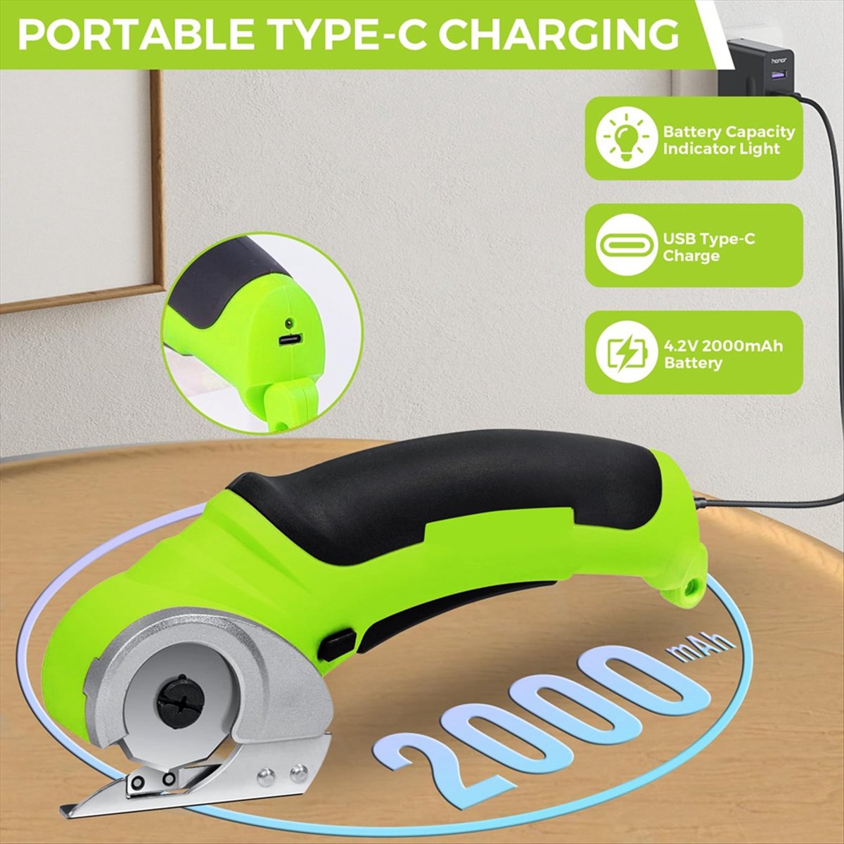 Kabellose Elektrische Stoffsch – Rotary Cutter Fabric Bewertung und Preis