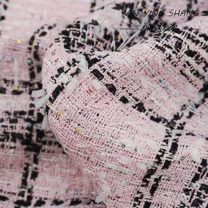 Rosa klassischer großer karier – Sewing Tweed Bewertung und Preis