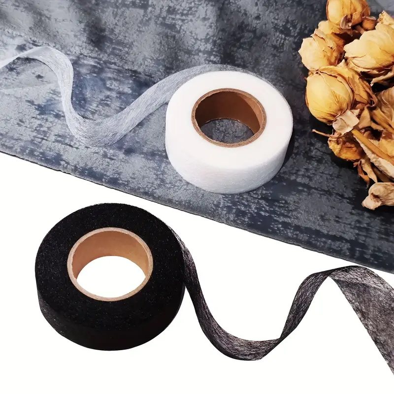 2 rolle Schwarz Weiß doppelsei – Hem Tape Fusible Bewertung und Preis