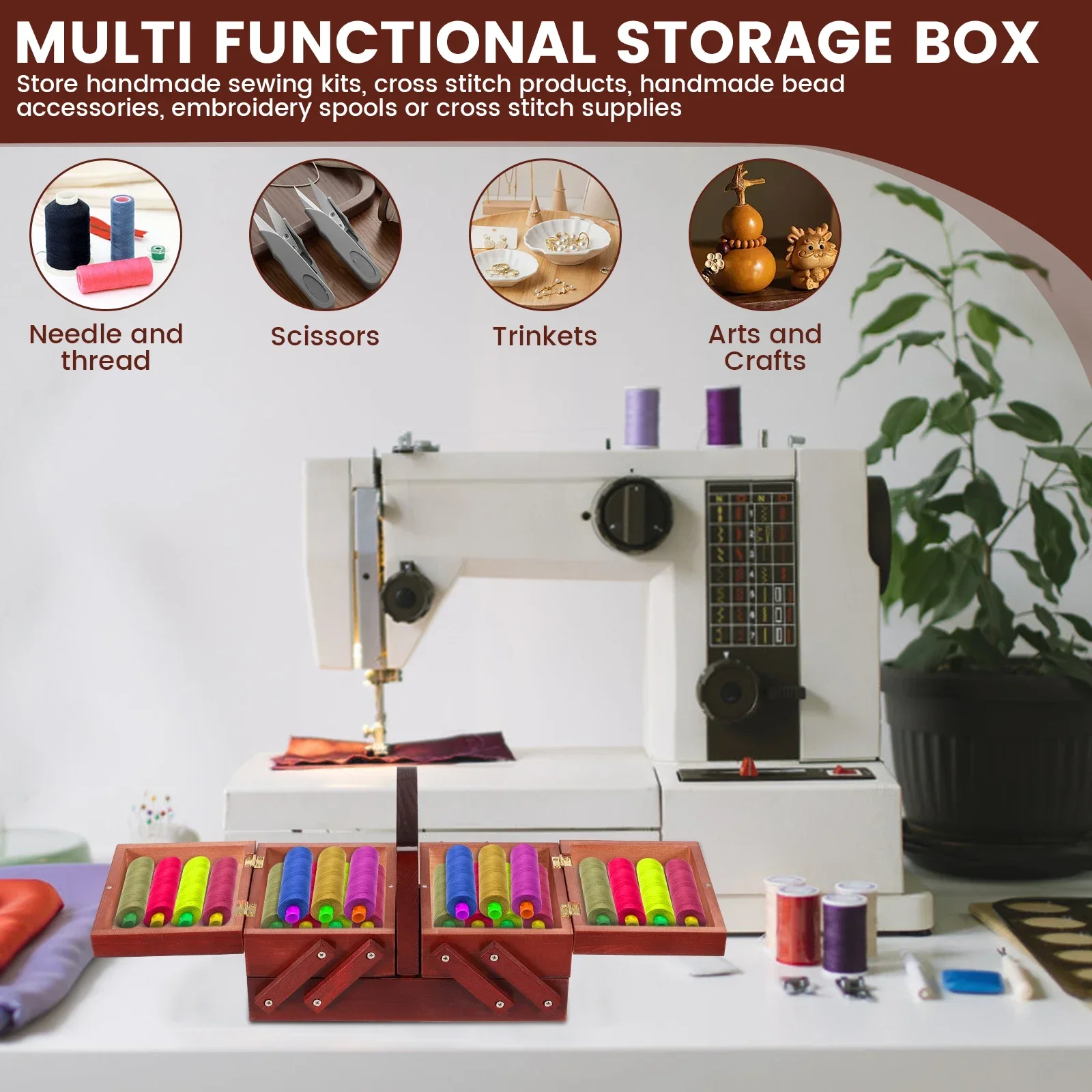 Erweiterbare Nähgarnbox aus Ho – Thread Bobbins Empty Bewertung und Preis
