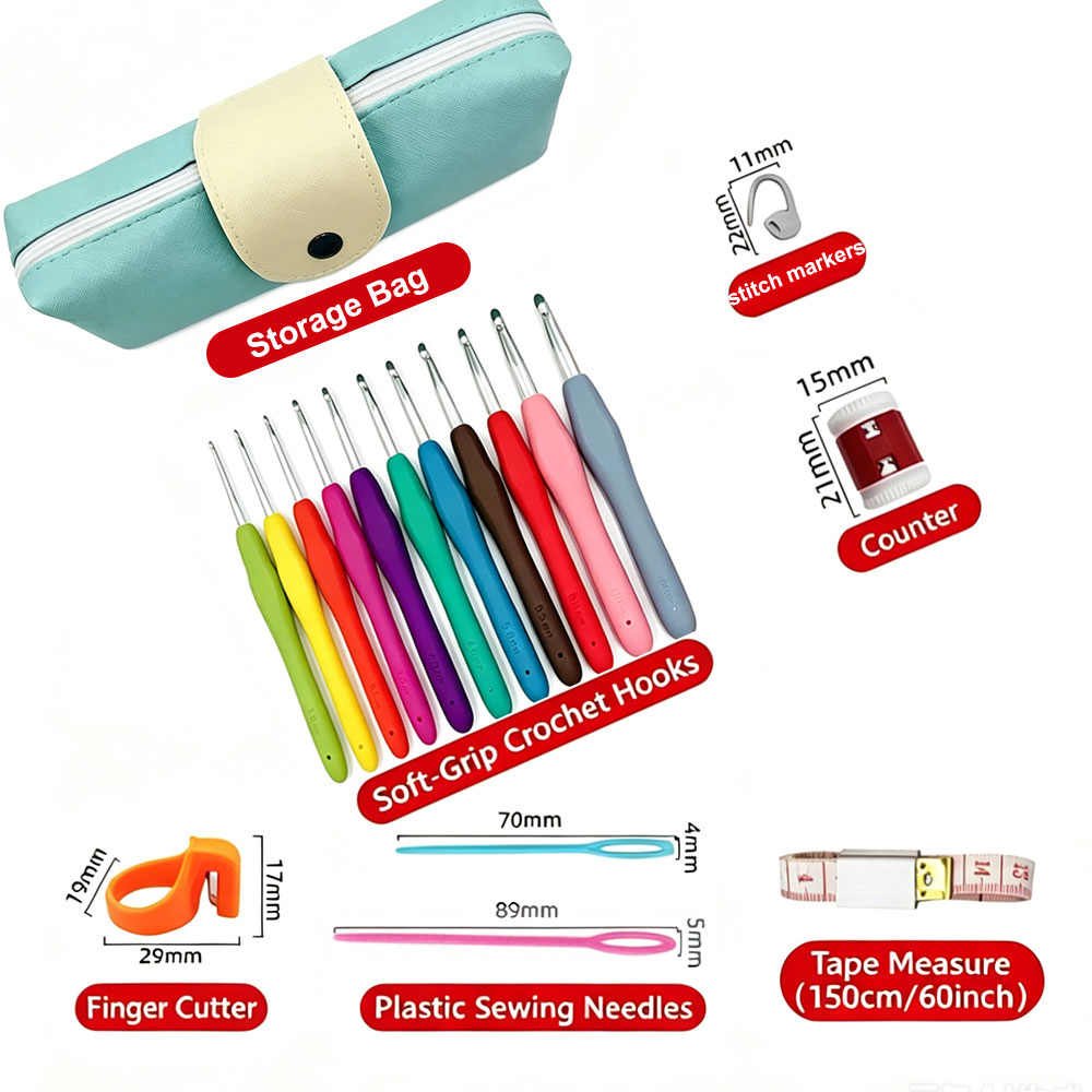 37-teiliges Häkelnadel-Set mit – Sewing Necessities Bewertung und Preis